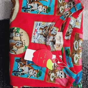 Franche Lippee Japan brand Red cats Graphic Print top tee rare NWT